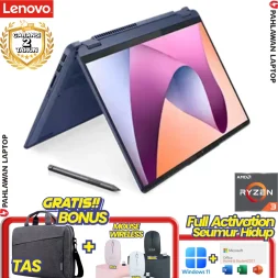 Laptop LENOVO FLEX 5-AFID Flip TouchScreen Ryzen 3 7330U RAM 8 GB SSD 512 GB Abyss Blue GARANSI 2 Tahun