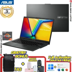 ASUS VivoBook Go 14 E1404FA-FHD351 Ryzen 3 7320H RAM 8 GB SSD 512 GB Black GARANSI 2 Tahun