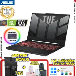 ASUS TUF GAMING FA506NCR-R735B6T-O Ryzen 7 7535HS VGA NVIDIA RTX 3050 RAM 16 GB SSD 512 GB BLACK GARANSI 2 Tahun