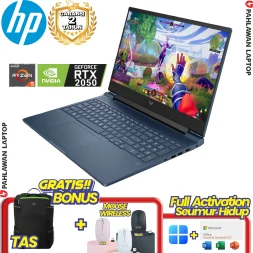 Laptop HP Victus Gaming 15-FB1889AX RYZEN 5 7535HS VGA NVIDIA RTX 2050 RAM 8 GB SSD 512 GB Performance Blue