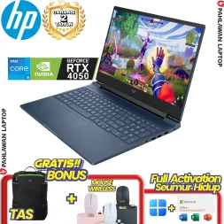 Laptop HP Victus Gaming 15-FA1516TX Core i5 13500H VGA NVIDIA RTX 4050 RAM 8 GB SSD 512 GB Performance Blue