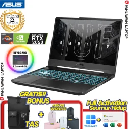 ASUS TUF GAMING FA506NF-R525B6T-O VGA Ryzen 5 7535HS NVIDIA RTX 2050 RAM 8 GB SSD 512 GB Graphite Black GARANSI 2 Tahun