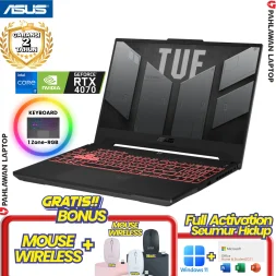 ASUS TUF GAMING FX607JU-I745J1M-O Core i7 13650HX VGA NVIDIA RTX 4050 RAM 16 GB SSD 512 GB Mecha Grey GARANSI 2 Tahun