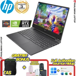 Laptop HP Victus Gaming 15-FB2555AX RYZEN 7 8845HS VGA NVIDIA RTX 4050 RAM 8 GB SSD 512 GB Mica Silver