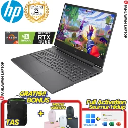 Laptop HP Victus Gaming 15-FB2999AX RYZEN 5 8645HS VGA NVIDIA RTX 4060 RAM 16 GB SSD 512 GB Mica Silver