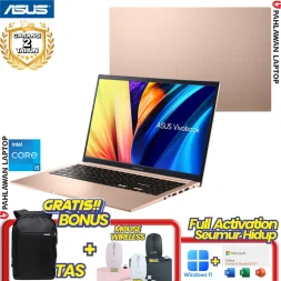 ASUS VivoBook A1404ZA-IPS323 Core i3 1215U RAM 8 GB SSD 256 GB Tera Cotta GARANSI 2 Tahun